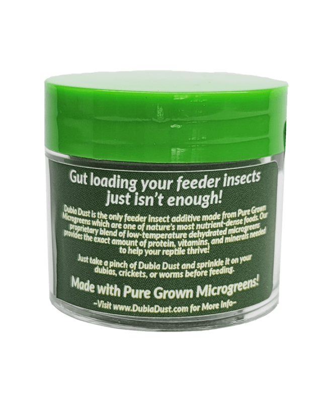 Dubia Dust Jar Back